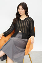 Black sheer knit jumper_4