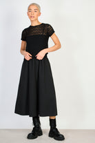 Black sheer lace tee_4