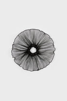 Black sheer ribbed wrist cuff scrunchie_1
