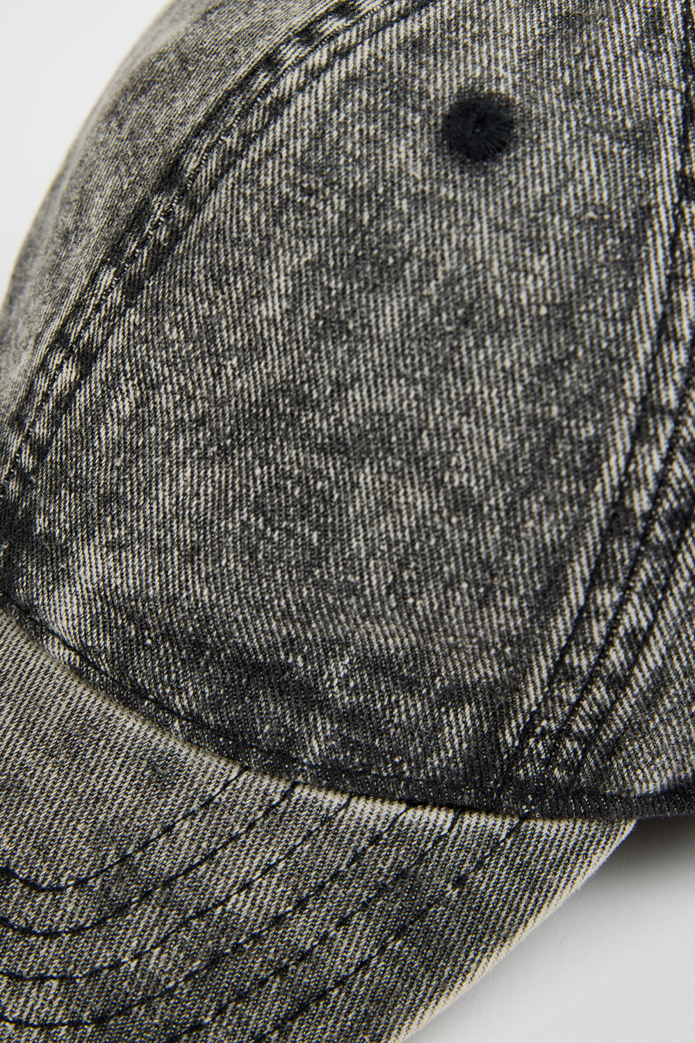 Black stone washed baseball cap | Glassworks London