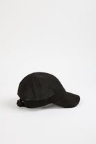 Black straw weave baseball hat_5