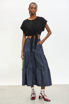 Black waist sleeveless tee_4