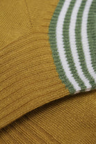 Mustard and sage striped ankle socks_2