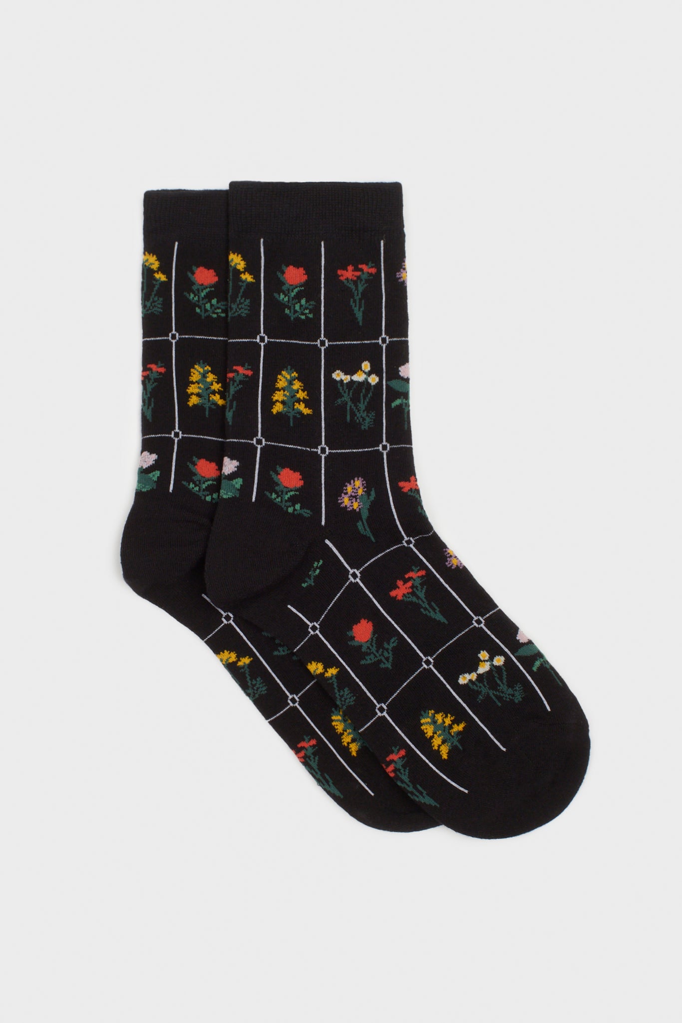 Floral print box socks - Set of 3