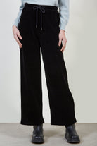 Black ribbed velvet trousers_1