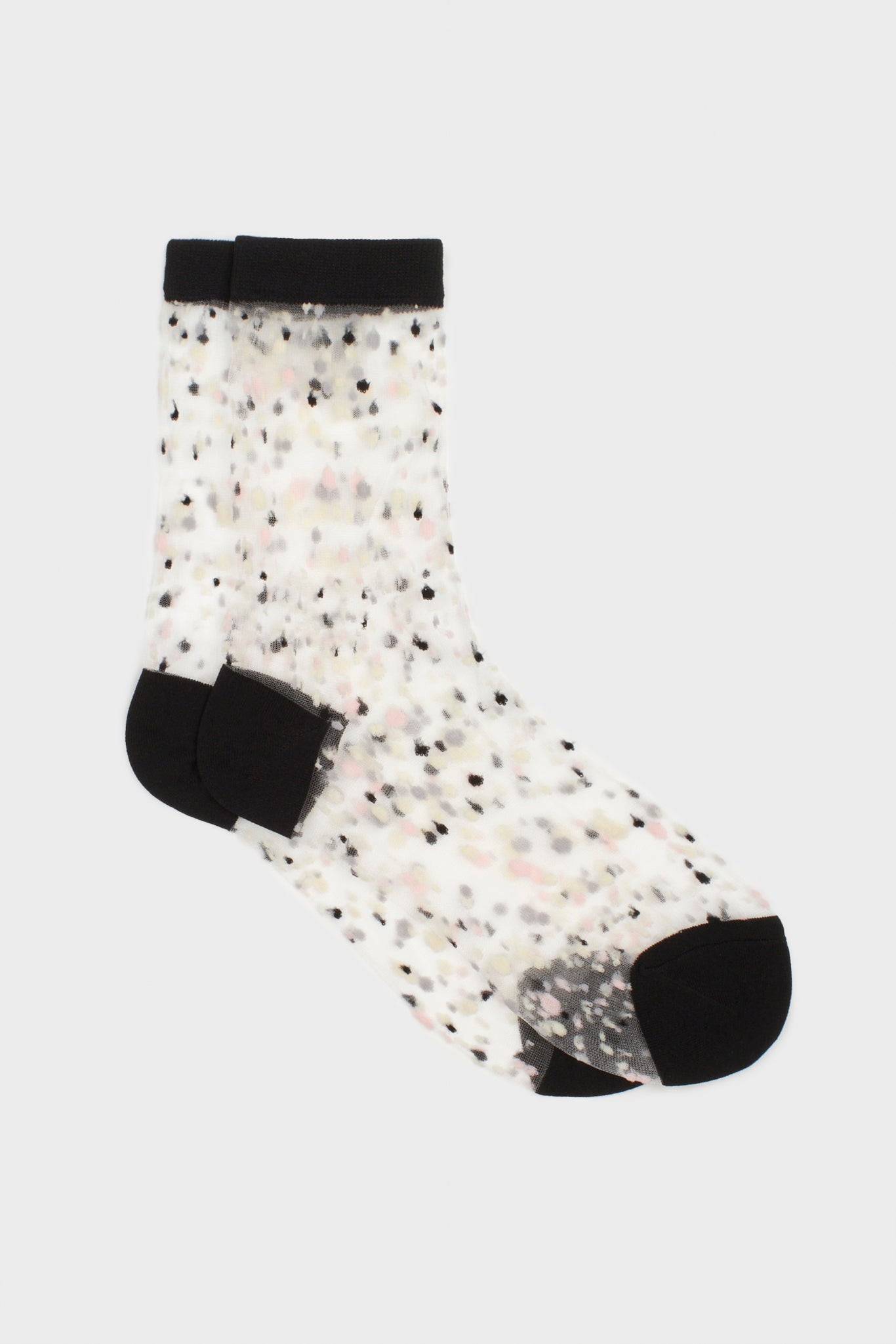 Sheer multicolour dot socks - Set of 5