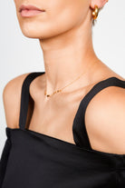 Black silky drop shoulder top_4