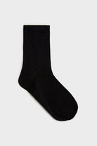 Black smooth glitter socks_2