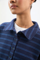 Blue and cobalt multi stripe rugby sweatshirt_3