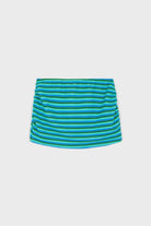 Blue and green multistripe terrycloth bikini and skirt set_5