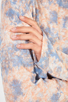 Blue and orange tie dye wide fit top_3