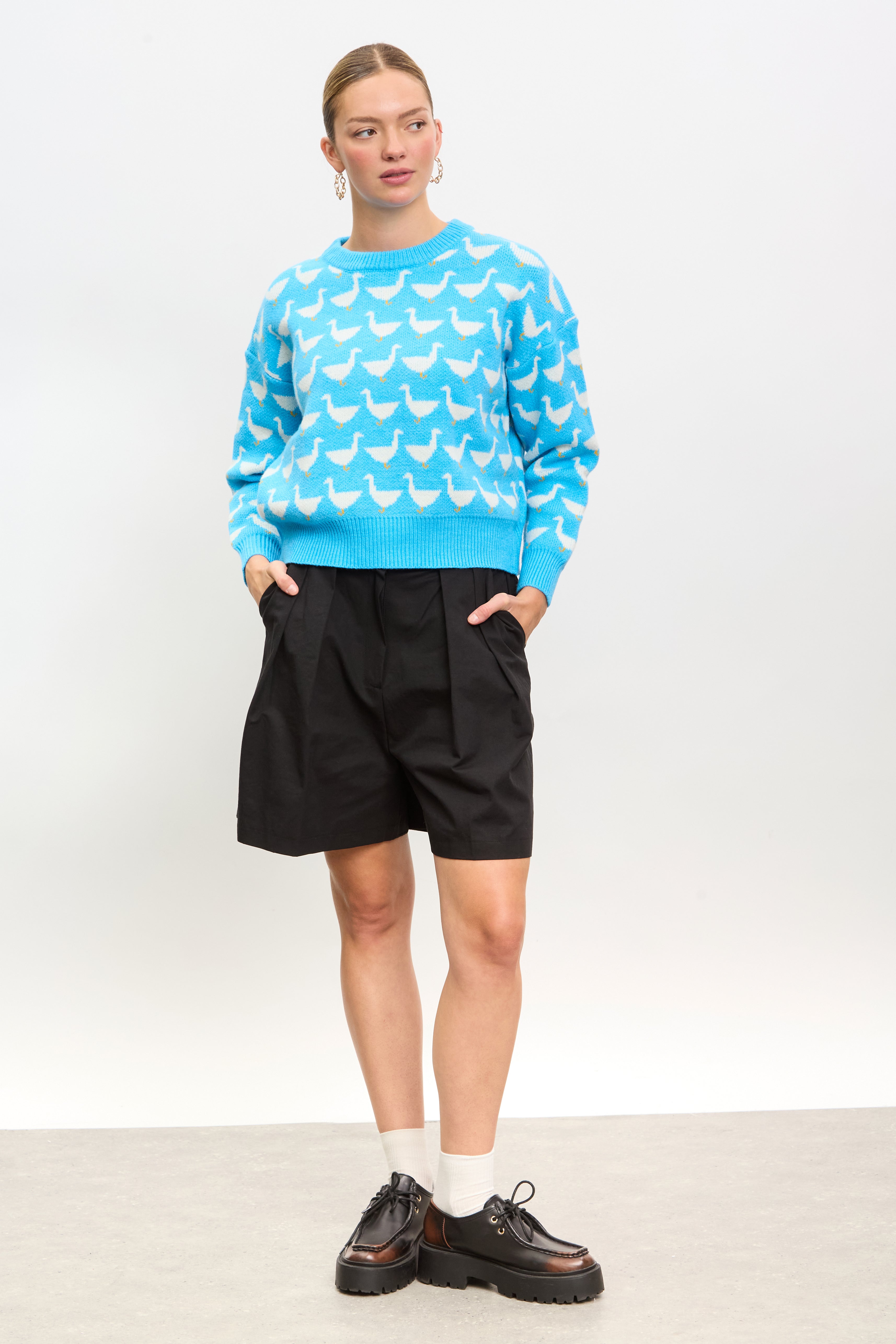 Blue intarsia duck jumper_5