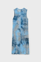 Blue tie dye semi sheer tank dress_2