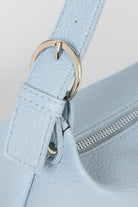 Blue vegan leather shoulder bag_4