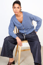 Blue alpaca blend cardigan_5