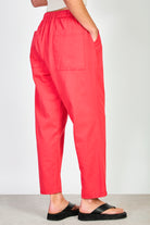 Bright red  drawstring trousers_2