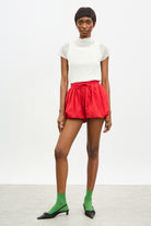 Bright red balloon shorts_4