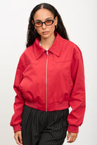 Bright red bomber jacket_1