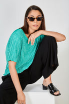 Bright green ribbed tee_5