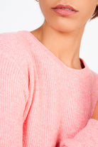 Bright pink alpaca blend ribbed jumper_4