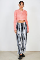 Bright pink fuzzy cardigan_4