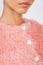 Bright pink fuzzy cardigan_5