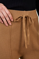 Brown waffle knit trousers_4