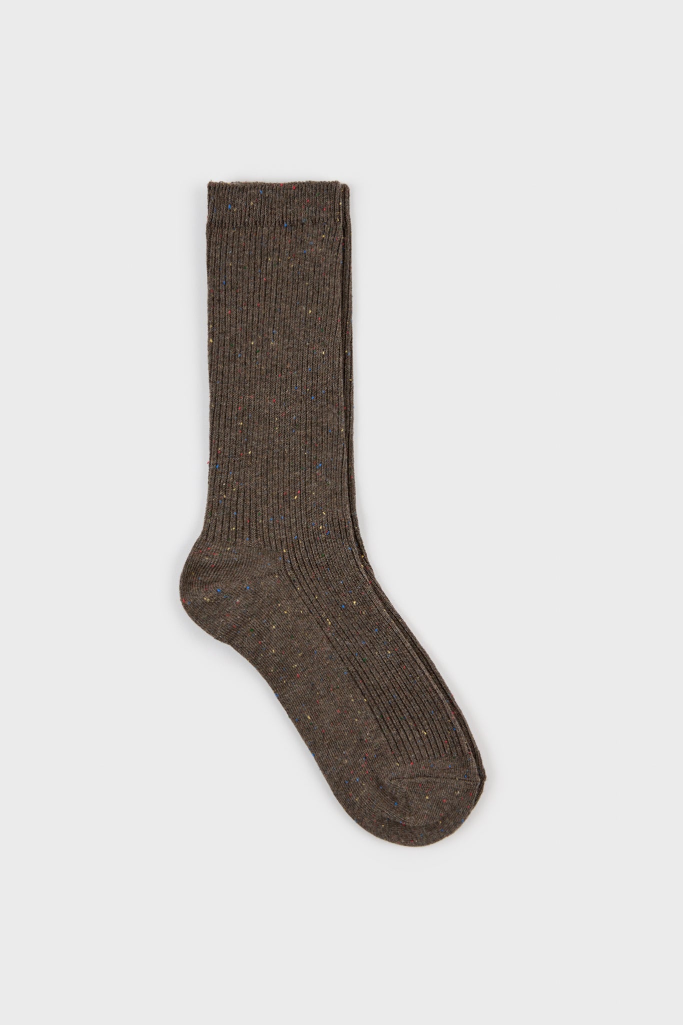 Dark rainbow fleck ribbed socks - Set of 3_2