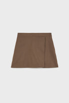 Brown wrap mini skirt_6