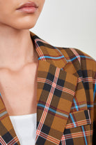 Brown bold checked jacket_4