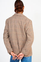 Brown herringbone blazer_2