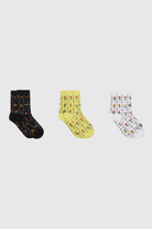 Floral print box socks - Set of 3