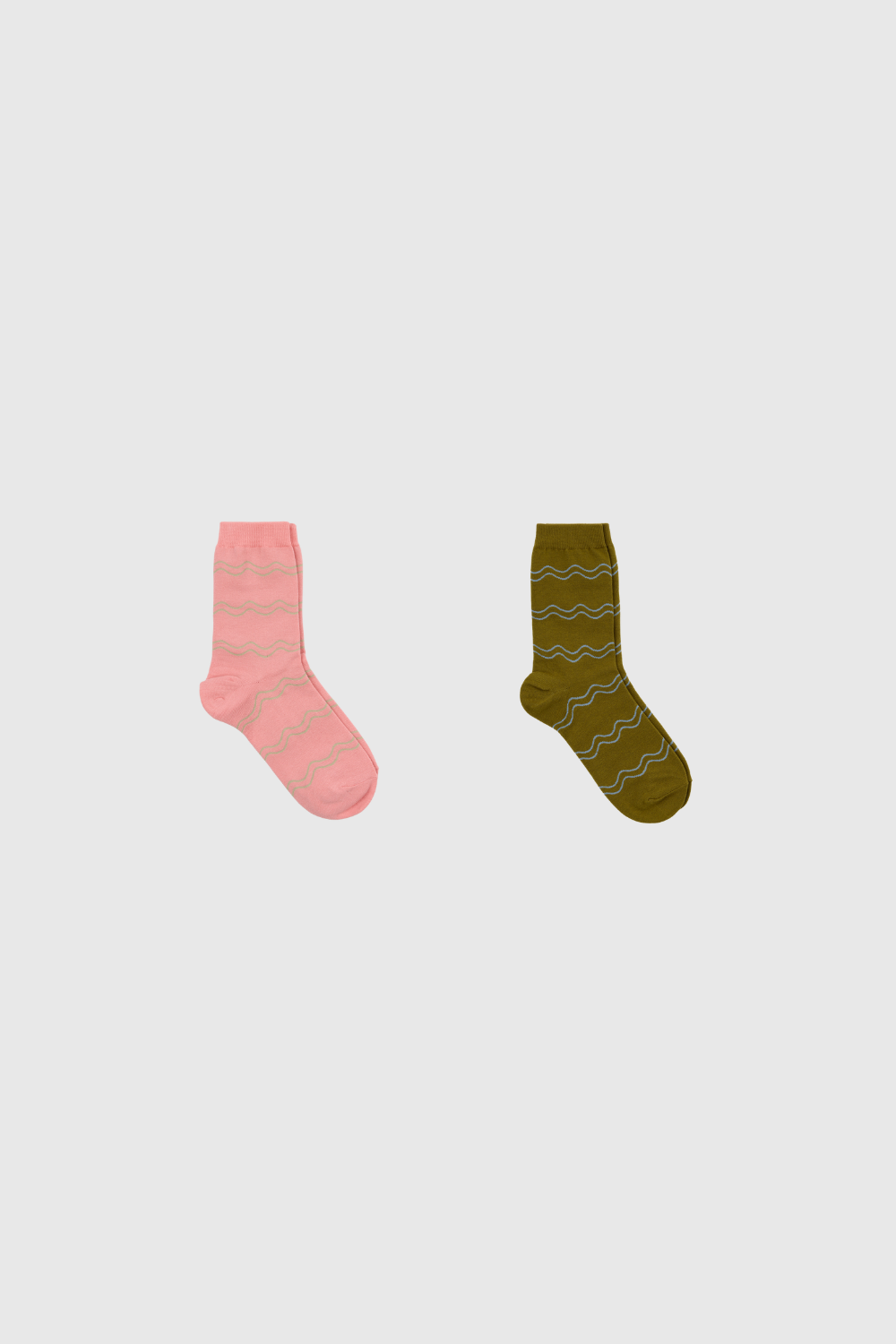 Double wave socks - Set of 2