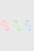 Lettuce trim ankle socks - Set of 3