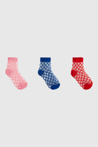 Sheer criss cross socks - Set of 3