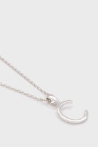 Charm necklace - Silver name initial letter 'C'_2