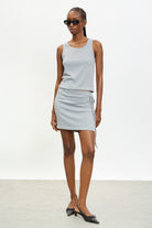 Charcoal grey ribbed scoop neck tank_4