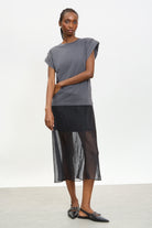 Charcoal padded shoulder tank_4