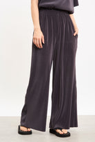 Charcoal ribbed wide leg trousers_1