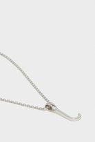 Charm necklace - Silver name initial letter 'J'_1