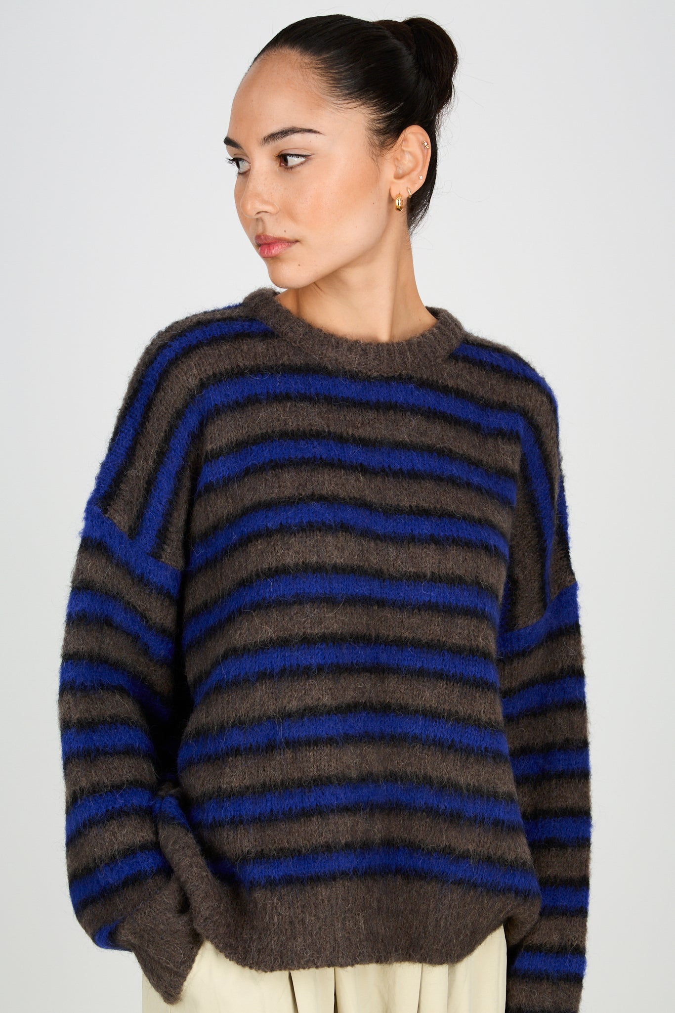 The Blues - alpaca blend jumper, beanie hat and angora socks set_2