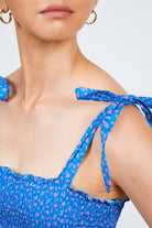 Cobalt blue floral print tie strap jumpsuit_4