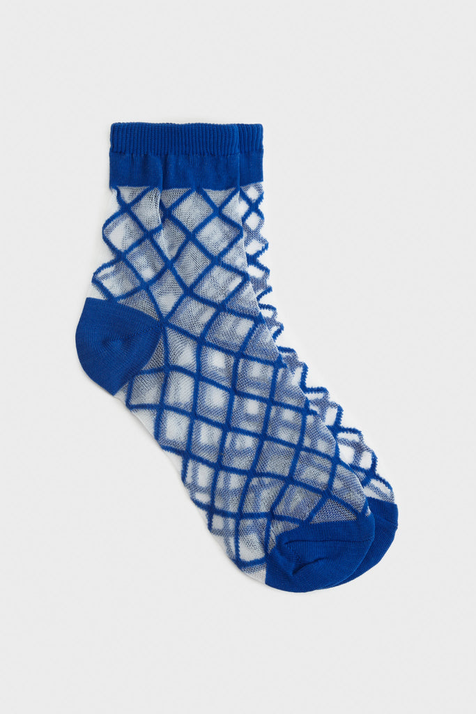 Cobalt sheer criss cross socks_1