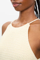 Cream crochet halter top_3