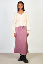 Cream knit dot detail button front cardigan_4