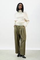 Cream wool blend horizontal ribbed knit top_6
