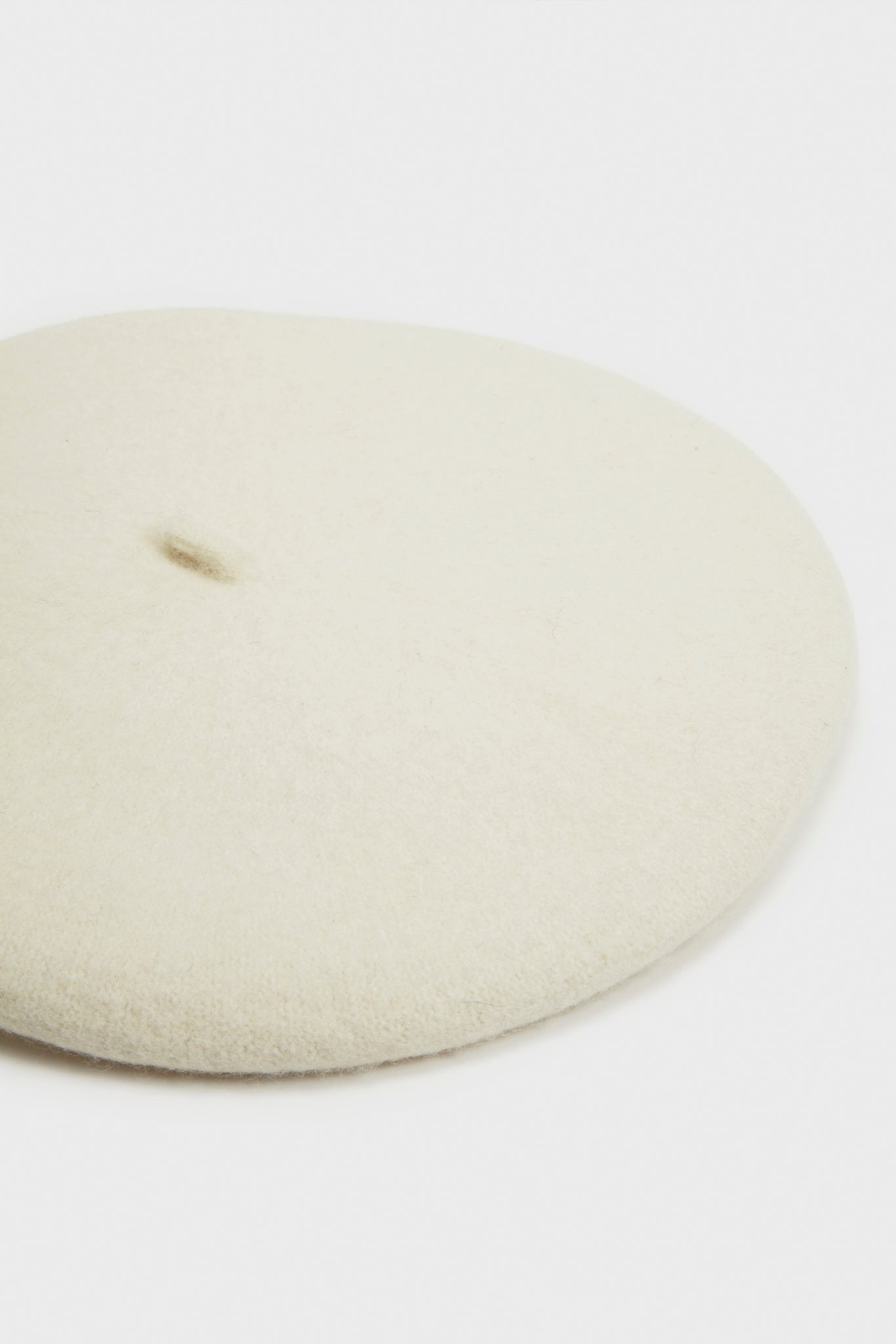Cream wool beret_2