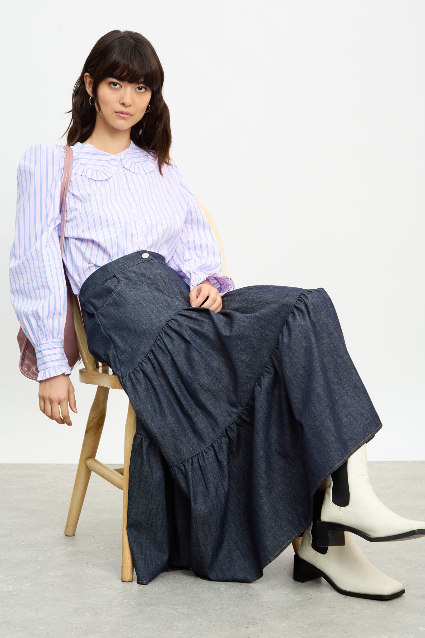 新品 deres Muse skirt ダークネイビー size1 ORDER】Freya / Muse skirt – deres.online