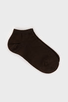 Dark brown classic ankle socks_2