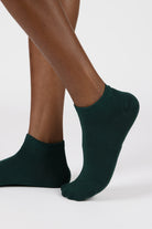 Dark green classic ankle socks_1